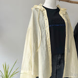 【ハモミシノオトナフク】Sheer Ruffle Shirt