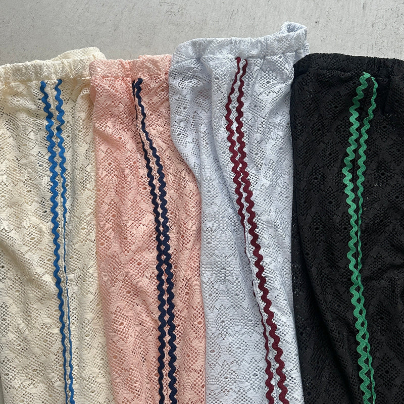 ハモミシノオトナフク】Wavy side stripe lace pants – sAn