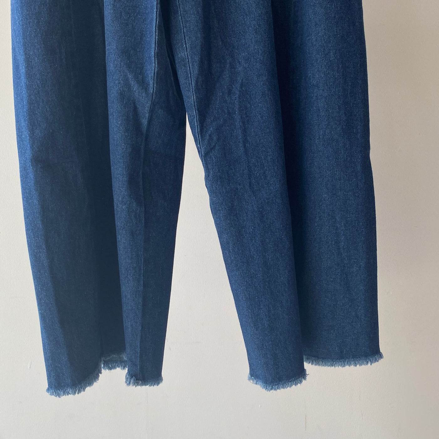 【ハモミシノオトナフク】Denim cocoon wide pants