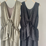 【ハモミシノオトナフク】Summer Tweed Ruffle All-in-One