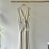 【ハモミシノオトナフク】Summer Tweed Ruffle All-in-One