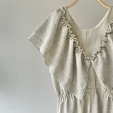 【ハモミシノオトナフク】Summer Tweed Ruffle All-in-One