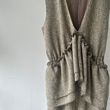 【ハモミシノオトナフク】Summer Tweed Ruffle All-in-One
