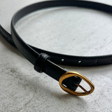 【ハモミシノオトナフク】Nuanced Metal Buckle Leather Belt