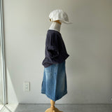 【hamomisi】Denim skirt(100~120)