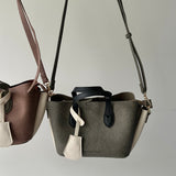 【ハモミシノオトナフク】Two-Tone 2-Way Tote Bag