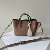 【ハモミシノオトナフク】Two-Tone 2-Way Tote Bag