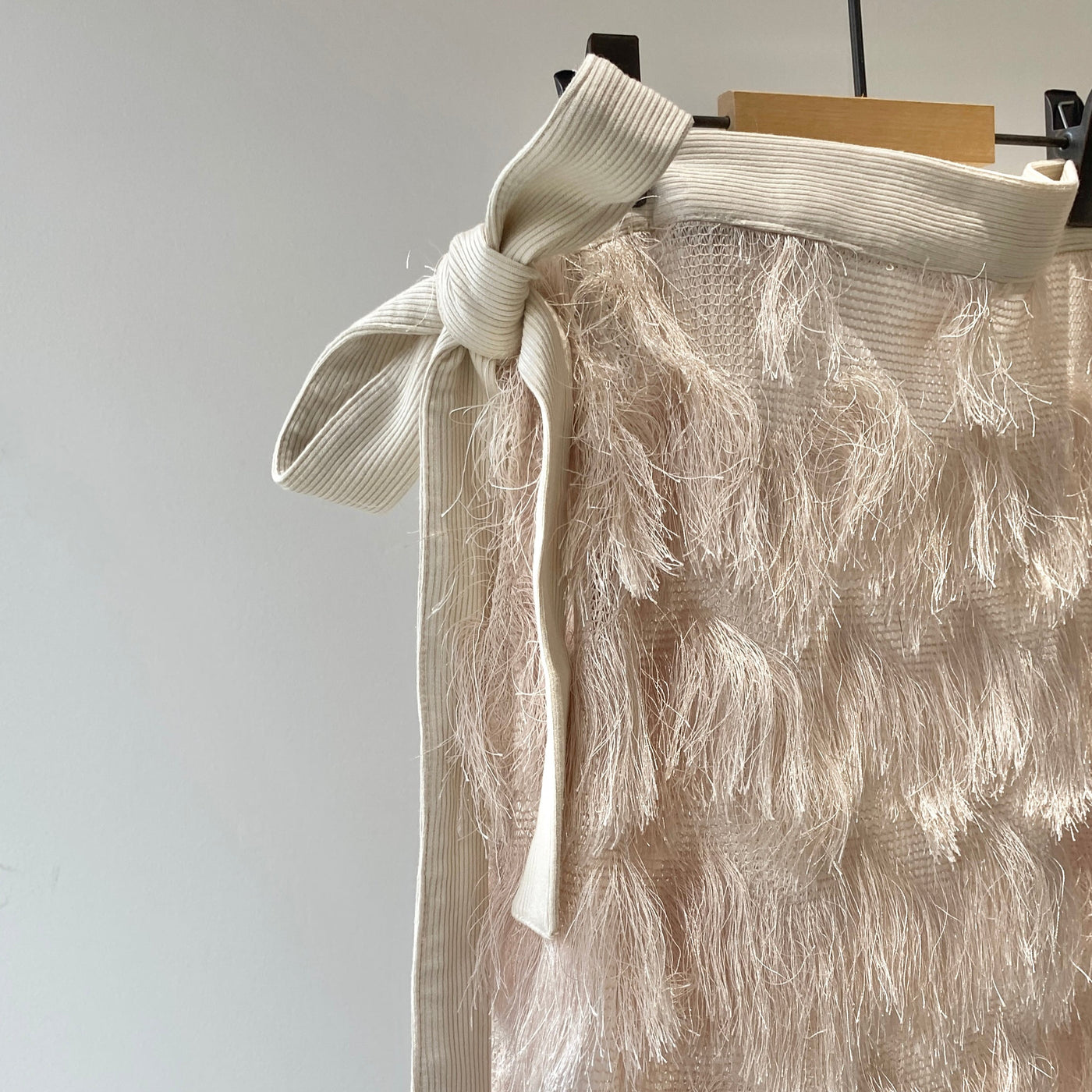 Fringe wrap skirt 【ハモミシノオトナフク】