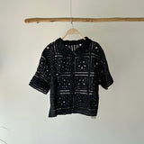 【ハモミシノオトナフク】Collared Open-Knit Cardigan