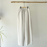 【ハモミシノオトナフク】Poly Twill Wide Tuck Pants