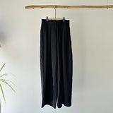 【ハモミシノオトナフク】Poly Twill Wide Tuck Pants
