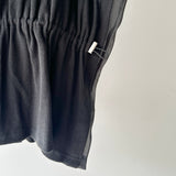 【ハモミシノオトナフク】Rib Knit & Organza Drawstring