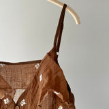【ハモミシノオトナフク】Sheer Embroidered Overlay Cami