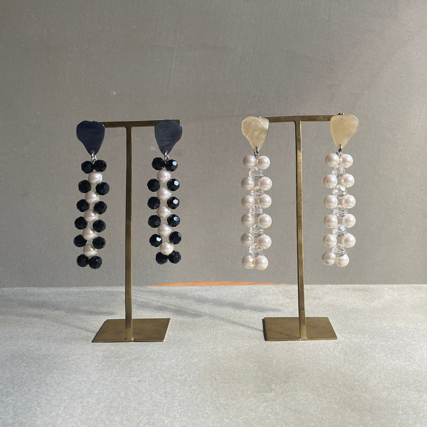 【nuEve】#1052 (2tone) Earring(earclip)