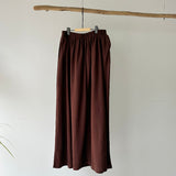 【ハモミシノオトナフク】Cooling Gathered Flare Maxi Skirt