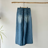 【ハモミシノオトナフク】Denim Tuck Wide Pants