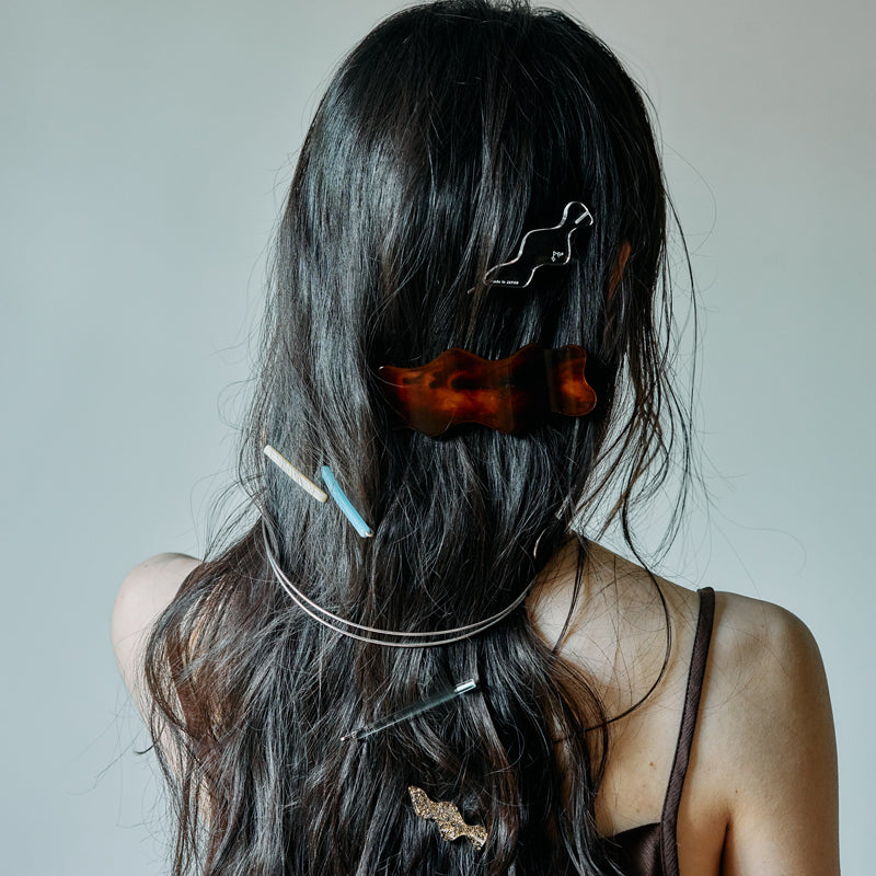 Ola hair clip – アクリルアクセサリー・日本製・ヘアアクセサリー