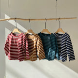 Border long T-shirt (90~150)