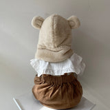【kids】Bear hat with muffler
