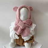【kids】Bear hat with muffler