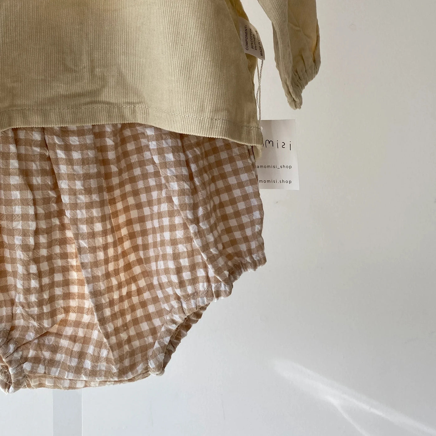Checkered pants set(73~90)