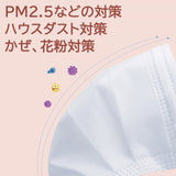 【hamomisi】不織布マスク【大人用サイズ】（17枚ずつ個包装）51枚入り