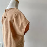 【hamomisi】Linen T-shirt(90~150)