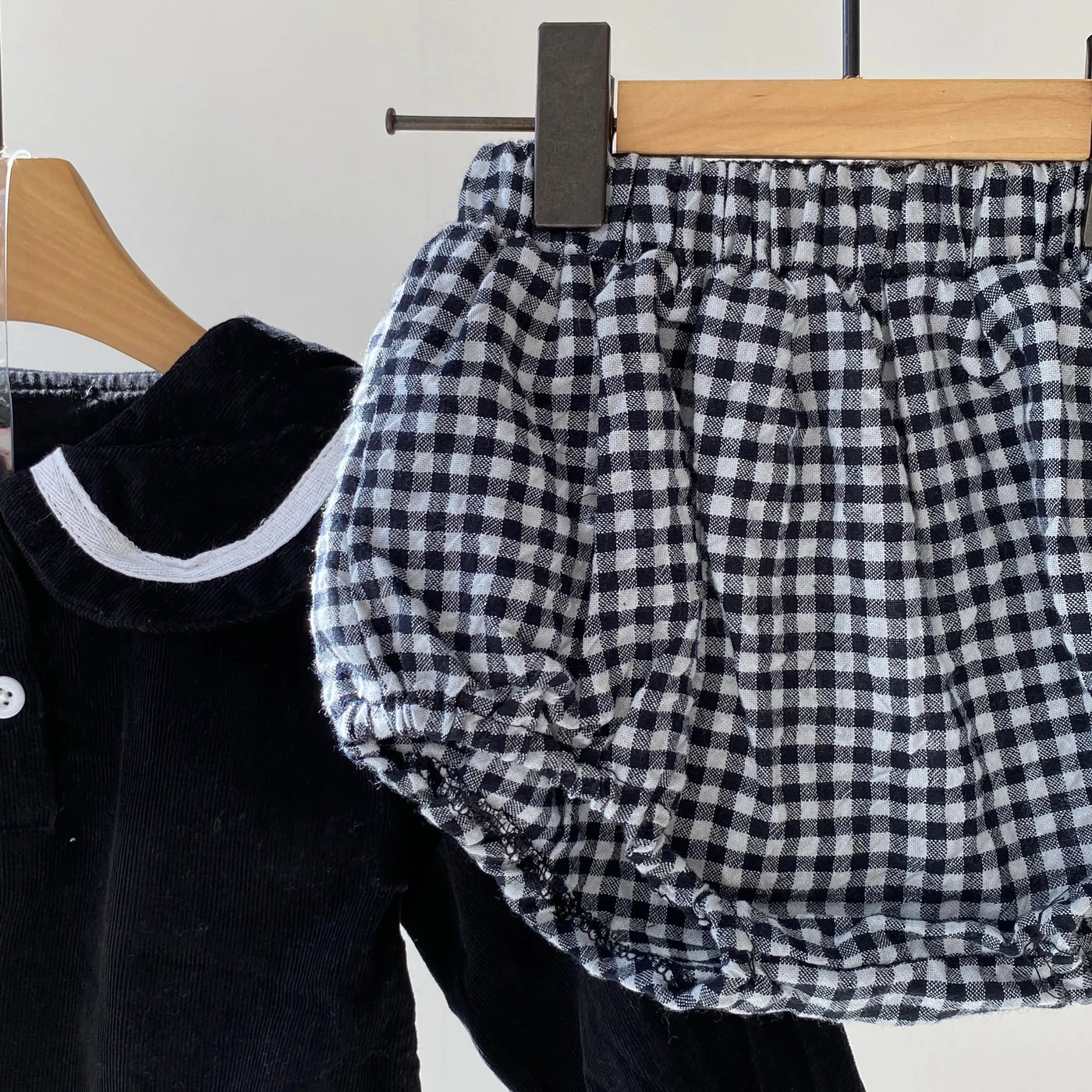 Checkered pants set(73~90)