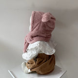 【kids】Bear hat with muffler