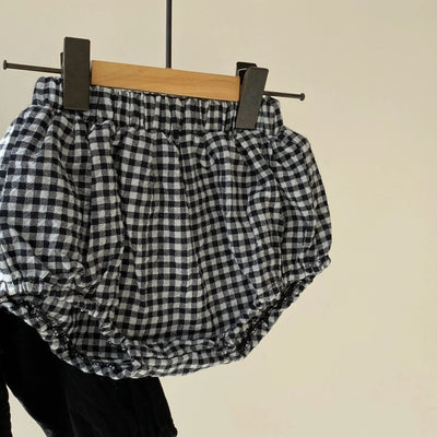 Checkered pants set(73~90)