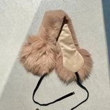 【ハモミシノオトナフク】Fur ear muffler