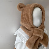 【kids】Bear hat with muffler