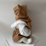 【kids】Bear hat with muffler
