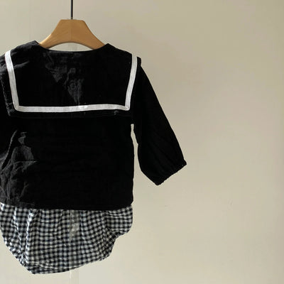 Checkered pants set(73~90)