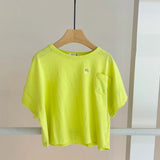 【hamomisi】Chest pocket T-shirt(80~130)
