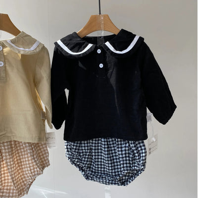 Checkered pants set(73~90)