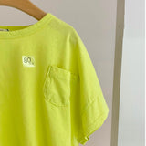 【hamomisi】Chest pocket T-shirt(80~130)