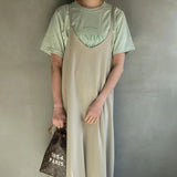 Lettering loose fit T-shirt [Hamomisi no Otonafuku]