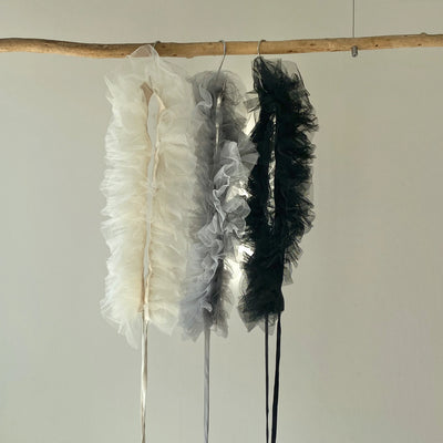 Tulle shoulder strap [Hamomishi adult clothing]