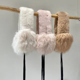 【ハモミシノオトナフク】Fur ear muffler