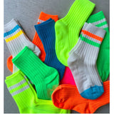【hamomisi】Neon Line socks