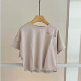 【hamomisi】Chest pocket T-shirt(80~130)