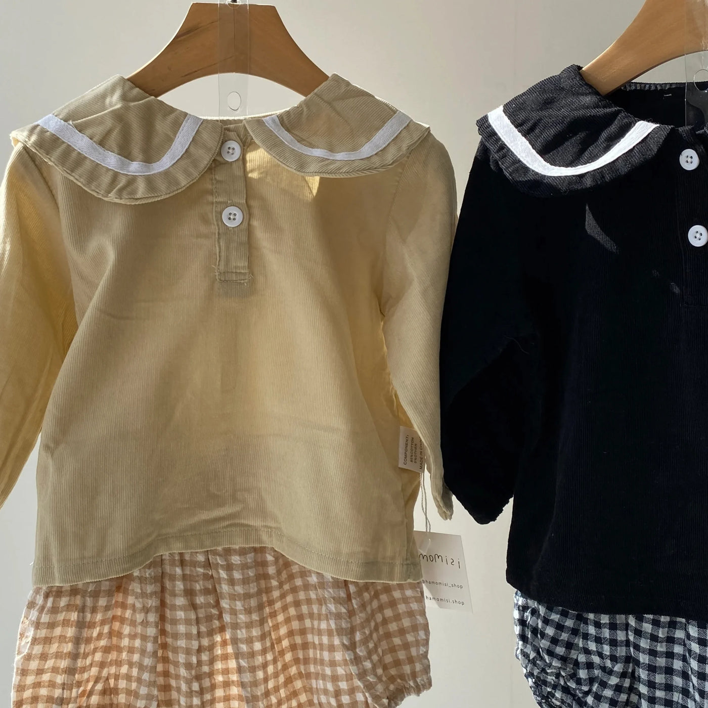 Checkered pants set(73~90)