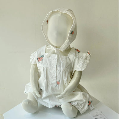 Floral embroidered rompers(80.90)
