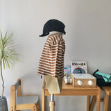 Border long T-shirt (90~150)