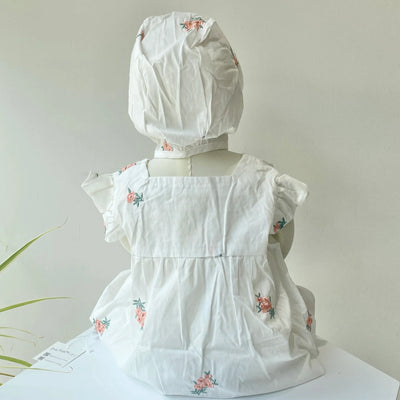 Floral embroidered rompers(80.90)