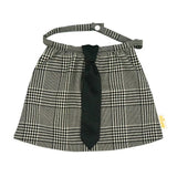 【Niva】グレンチェックボディのシックなネクタイ付きスタイ