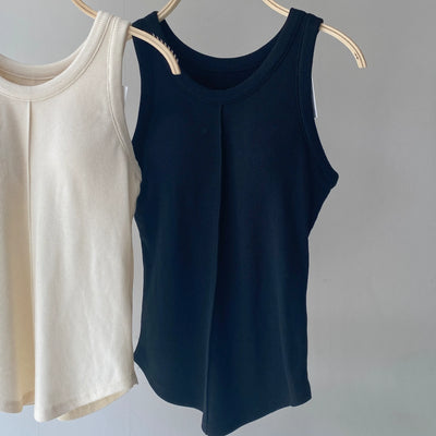 Rib Bling American suri Tank Top 【ハモミシノオトナフク】