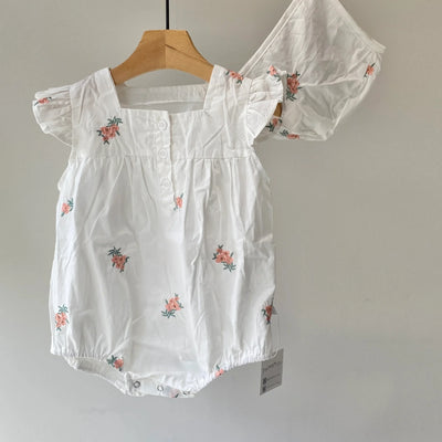 Floral embroidered rompers(80.90)