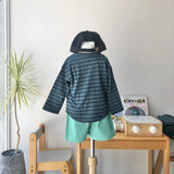 Border long T-shirt (90~150)